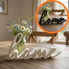 Placa Home Decorativa Ideal Para Sala Escritorio Quarto Mesa Estante Enfeite Moderno Para Casa