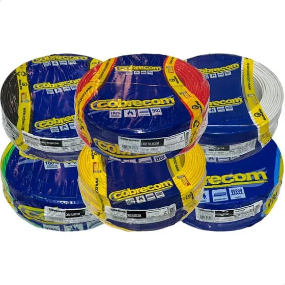 Cabo Fio Flexível 6mm 750 Rolo Com 50m ou 100m Cobrecom