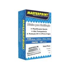 PLÁSTICO PARA PLASTIFICAÇÃO 125 MICRAS - 0,05MM - 59MM X 86MM PARA CRACHÁ - 100 LÂMINAS - ARPEPEL