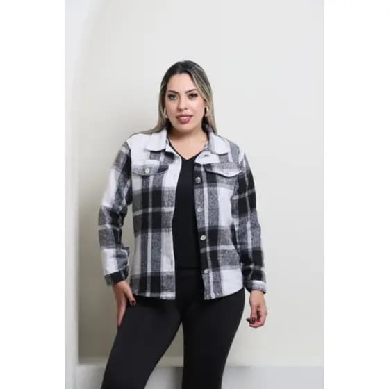 Casaco jaqueta Xadrez feminina