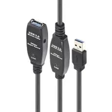 Extensor Usb 3.0 Ativo Repetidor A Macho X A Femea 25 Metros bc bc