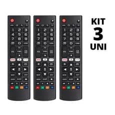Kit 3 Controle Remoto Tv LG Smart Com Netflix E Amazon Le-7045 bc bc