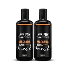 🔥2 UNIDADES DE MÁSCARA BLACK FOX FOR MEN | Carvão Ativado + Colágeno - Limpeza Profunda! 🔥