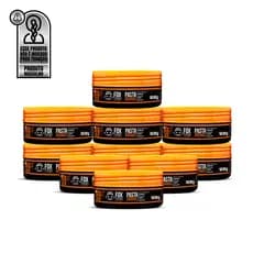 🔥10 UNIDADES PASTA MODELADORA ORANGE 120G - FOX FOR MEN | Estilo e Cuidado Para Seus Cabelos! 🔥