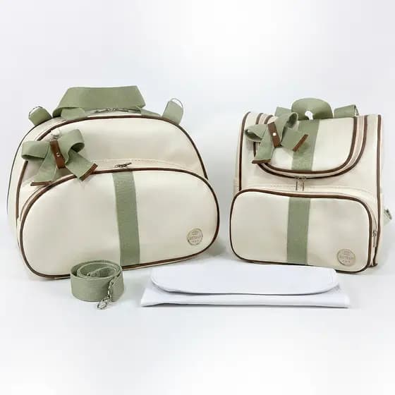 Bolsa Kit Maternidade 3 Peças Menino Menina Bolsa e Mochila Para Bebê de Luxo ENTREGA RÁPIDA
