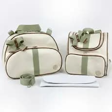 Bolsa Kit Maternidade 3 Peças Menino Menina Bolsa e Mochila Para Bebê de Luxo ENTREGA RÁPIDA