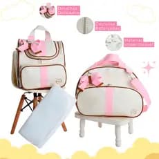 Bolsas Maternidade Personalizado Conjunto de Super Luxo 3 Peças Essenciais Kit Térmico e Impermeável