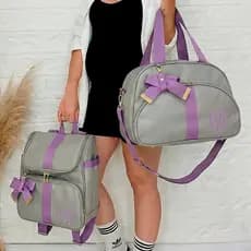 Kit Bolsa de Bebê Saída De Maternidade 2 Peças Personalizadas Uso Versátil Multifuncional