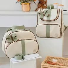 Bolsa Kit Maternidade 3 Peças Menino Menina Bolsa e Mochila Para Bebê Luxo Reforçada ENTREGA RÁPIDA