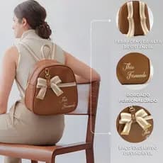 Mochila Bolsa Maternidade Luxo Essencial Estampada Térmica Impermeável Divisórias Multifuncional