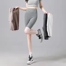Calças de tubarão transfronteiriças femininas podem usar Leggings externas estilo fino Anti-exposição Shorts esportivos