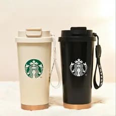 Starbucks copo 2025 novo estilo copo térmico de aço inoxidável de alto valor masculino feminino acompanhando xícara de c