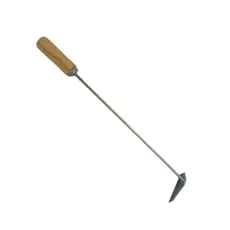 Espalhador de Carvão e Brasa Longo 44cm com Cabo de Madeira Ideal para Churrasqueira e Fogão a Lenha