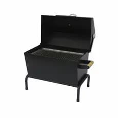 Churrasqueira Bafo de Mesa Portátil a Carvão Ideal para Camping Apartamentos Lazer Com Alças Madeira