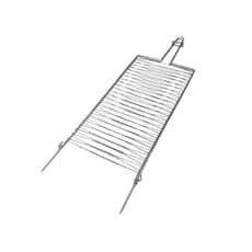 Grelha Dupla Churrasqueira Abaulada Resistente Churrasco para Assar Peixe Carne Frango Grelha Dupla