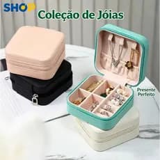 Kit 6/10 Caixa Porta Joias Organizadora para Anéis e Colares-Q1