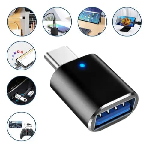 Adaptador Conversor OTG Tipo C para USB 3.1 Conector USB Fêmea TIpo C Macho Transferência