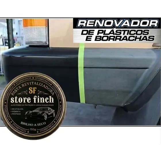 Pasta Revitalizadora de Plástico StoreFinch 150g - Brilho Intenso durabilidade plastico como novo