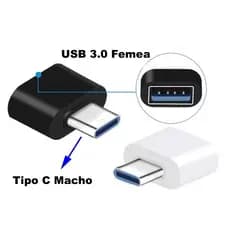 Adaptador Conversor Usb Tipo C 3.1 Otg Macho Para Usb 2.0 Fêmea Sincronização de Dados envio rapido