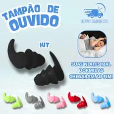 Tampão para Ouvido Protetor Auricular Dormir Natação Estudo 3 Camadas: Conforto, Higiene e Antiruido para Seus Ouvidos