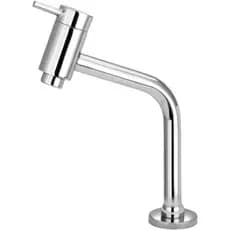 Torneira Premium Para Banheiro Cuba Baixa 100% Metal Moderna 1/4 De Volta Cor Cromado De Bancada