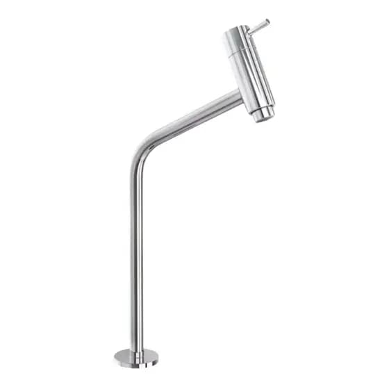 Torneira Premium Para Banheiro Cuba Alta 100% Metal Moderna 1/4 De Volta Cor Cromado De Bancada