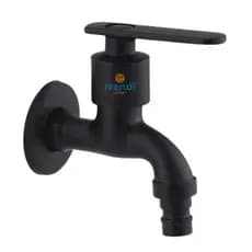 Torneira Em Metal Multiuso De Jardim Mangueira Cor Preto Abertura 1/4 de Volta Alto Padrão Economica