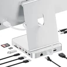 Hub USB-C PULWTOP para iMac com SSD M.2 Slot, USB de 10 Gbps, HDMI, Enternet para iMac M1/M3/M4 de 24inch