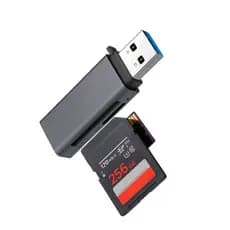 Leitor de cartão SD 2 em 1 PULWTOP, adaptador de cartão SD para USB-A 3.0 e Micro SD