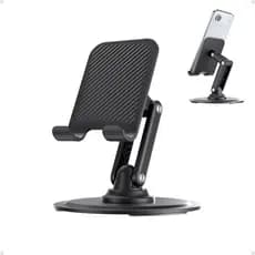 Suporte de celular ajustável para mesa, suporte dobrável com rotação de 360° com todos os modelos de iPhone