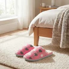 Pantufa Peluciada Quentinha Feminina Inverno Antiderrapante Confortável Macia