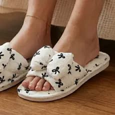 Chinelo Confortável para Casa Feminino com Laço Macio Ortopédico Antiderrapante Calce Fácil