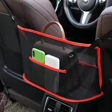 Bolsa de Rede de Grande Capacidade para Carro, Organizador de Rede Entre os Assentos, Bolsa Organizadora de Armazenament