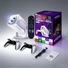 HCS350 Pro Smart Gaming Projector WiFi6 Gaming Android 4k HD Home Portable