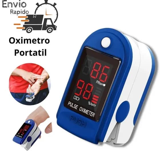 de Oximetro Pulso Digital Medidor de Saturação Oxigênio no Sangue