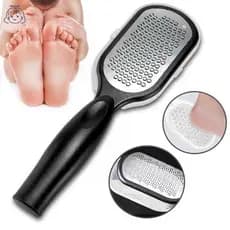 Removedor de Calos de Aço Inoxidável, Lixa para Pés Portátil, Raspador para Pedicure, Ralador de Pés Molhado/Seco