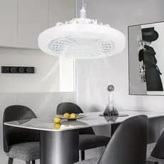 Ventilador de Teto com Iluminação LED e Controle Remoto -  Bivolt, Iluminação de Alto Desempenho e 30W
