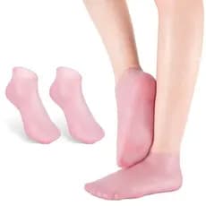 2 Pares Meias De Silicone Para O Cuidado Dos Pés Gel Hidratante Anti-Rachaduras Removedor De Pele Morta