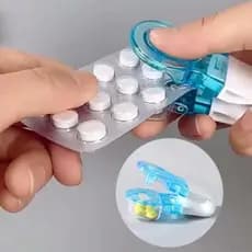 1/2/3  Peças Cortador de Comprimidos Portátil para Viagem - Pequeno e Prático!