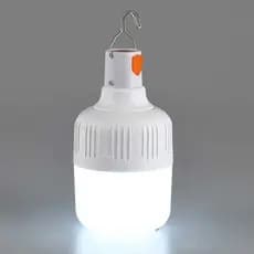 Lâmpada de Emergência Led 40W Recarregável USB Camping com Gancho Alta Potência