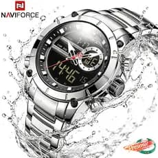 NAVIFORCE relógio masculino à prova d'água luxo data luminoso original digital relogio de quartzo