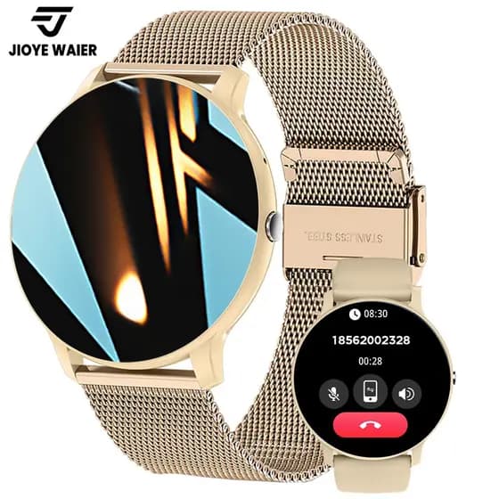 JIOYE Smartwatch Relogio Chamada IP67 À prova d'água Esporte HD Tela Redondo Relógio Inteligente