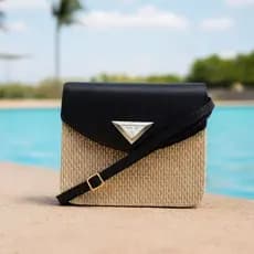 Bolsa Feminina Shop Bag Pequena Califórnia Palha Praia Bolsa Pequena