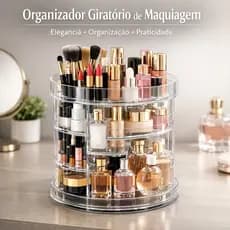 Organizador de maquiagem giratório 360, Acrílico Suporte de Cosméticos beleza perfume Cosmético