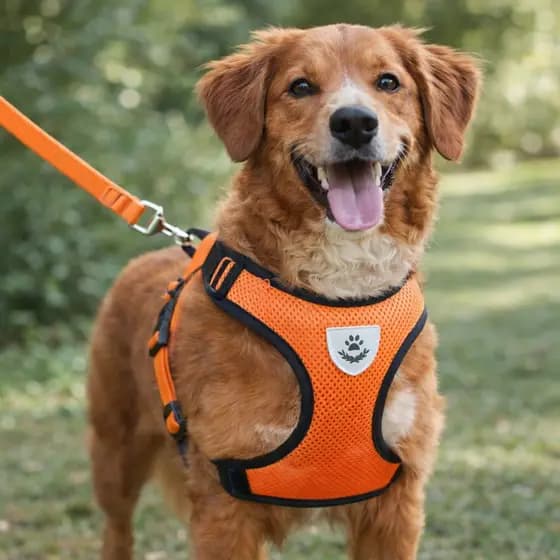 Coleira Peitoral para Pet Confortável Ajustável Cães cachorro guia passeio Respirável,  XS XL M L  S