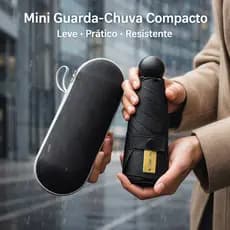 Mini Guarda Chuva Sombrinha Bolsa Leve Pequeno Compacto Estojo Dobravel UPF50+ Cápsula Cápsula Ultra Leve