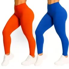 Calças Legging  Suplex Feminina Fitness  Cintura Alta Academia