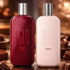Body Splash Kit 2 Egeo Choc High 60ml Perfume Feminino Chocolate Cremoso Envolvente Longa Duração