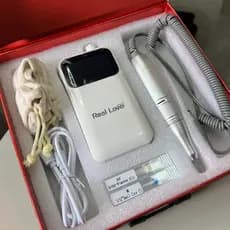 Lixadeira/Motor Portátil Para Unhas Real Love Branco 3.0 + 2 Brocas