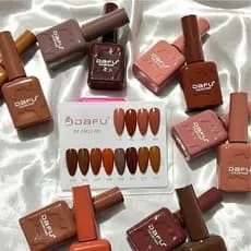 Kit 12 Esmalte em Gel Dafu Cores Tom de Marrom Caixa Fechada